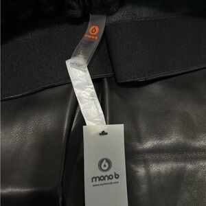 Mono B pleather pants size L BNWT
